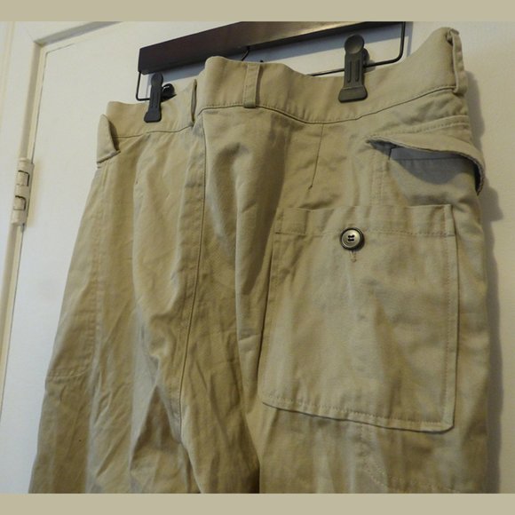 YSL RIVE GAUCHE - Flap pockets cream pants - W36/L42 - Picture 5 of 12